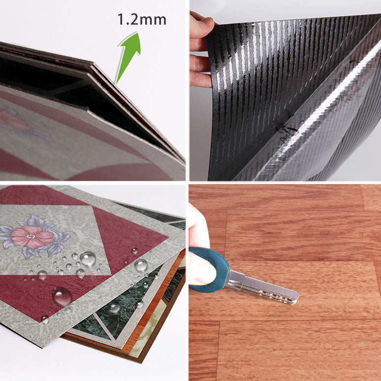 Stone Look Vinyl Flooring Peel and Stick, Matte PVC Self-Adhesive Floor Tiles for Quick Renovation-Ridorn