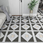 Stone Look Vinyl Flooring Peel and Stick, Matte PVC Self-Adhesive Floor Tiles for Quick Renovation-Ridorn