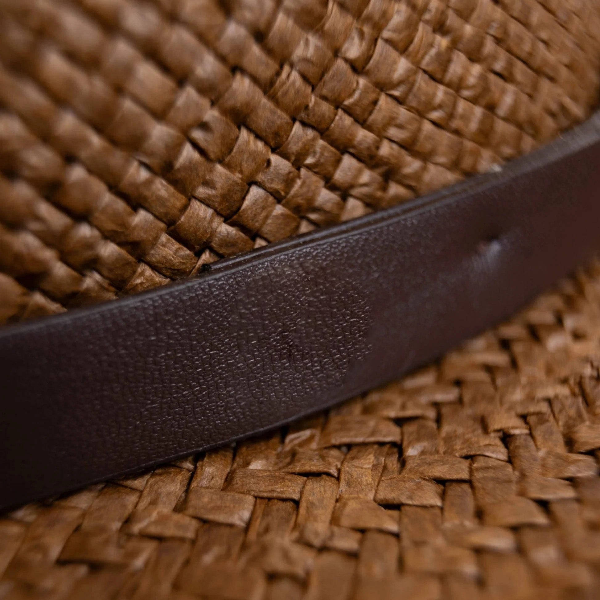 Straw Fedora Hat, Minimalist Coffee-Tone Summer Sun Hat with Modern Fit-Ridorn