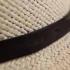 Straw Fedora Hat, Minimalist Coffee-Tone Summer Sun Hat with Modern Fit-Ridorn