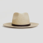 Straw Fedora Hat, Minimalist Coffee-Tone Summer Sun Hat with Modern Fit-Ridorn