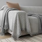 Stripe Herringbone Couch Cover - Stylish, Durable & | Ridorn-Sofa Cover-Ridorn