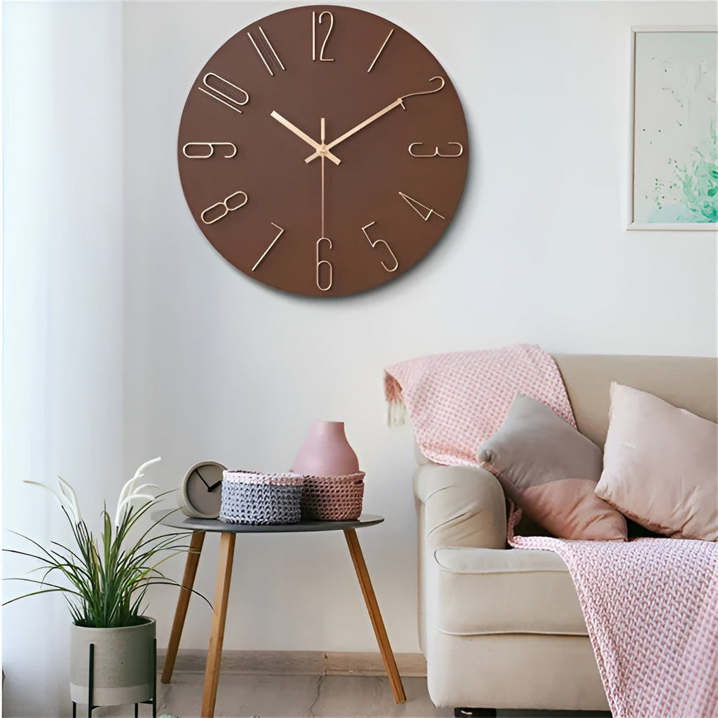 Stylish 3D Wall Clock for Home and Office Decor | Ridorn-Clocks-Ridorn