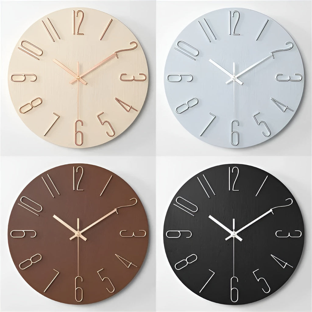 Stylish 3D Wall Clock for Home and Office Decor | Ridorn-Clocks-Ridorn