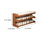 Stylish Bamboo Shoe Storage Bench with Comfortable PU Seat | Ridorn-Shoe Benches-Ridorn