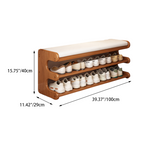 Stylish Bamboo Shoe Storage Bench with Comfortable PU Seat | Ridorn-Shoe Benches-Ridorn
