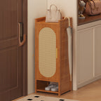 Stylish Bamboo Shoe Storage Cabinet with Detachable Shelves | Ridorn-Shoe Storage-Ridorn