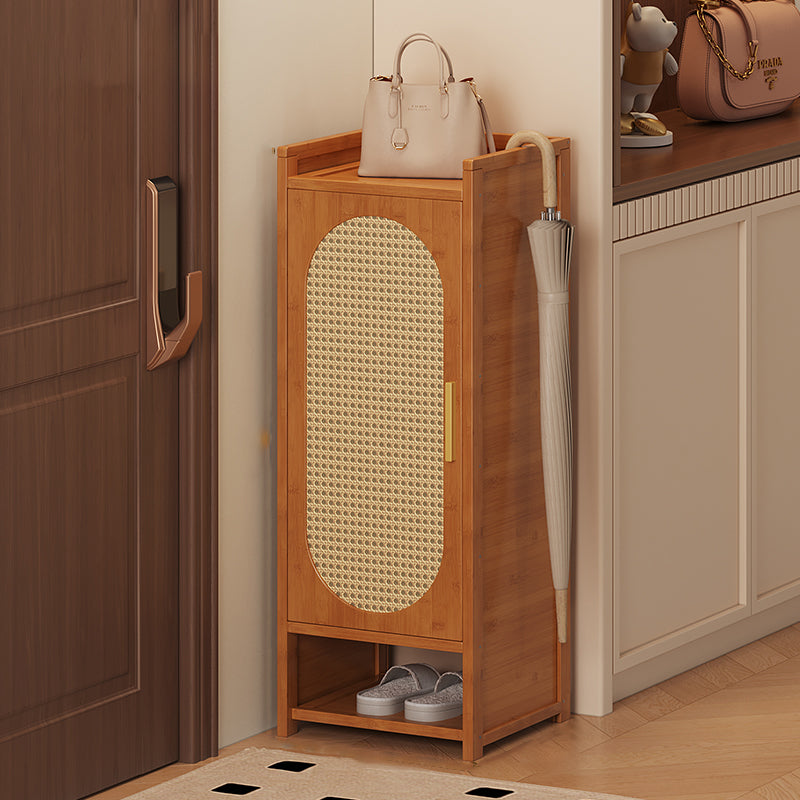 Stylish Bamboo Shoe Storage Cabinet with Detachable Shelves | Ridorn-Shoe Storage-Ridorn