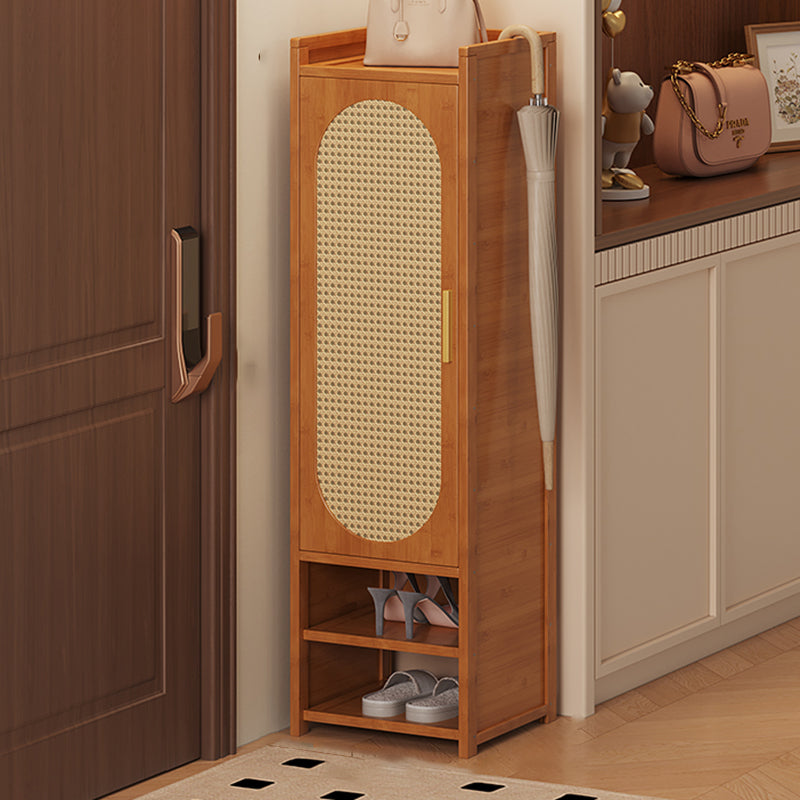 Stylish Bamboo Shoe Storage Cabinet with Detachable Shelves | Ridorn-Shoe Storage-Ridorn