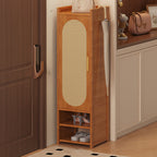 Stylish Bamboo Shoe Storage Cabinet with Detachable Shelves | Ridorn-Shoe Storage-Ridorn