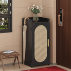 Stylish Bamboo Shoe Storage Cabinet with Detachable Shelves | Ridorn-Shoe Storage-Ridorn