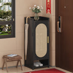 Stylish Bamboo Shoe Storage Cabinet with Detachable Shelves | Ridorn-Shoe Storage-Ridorn