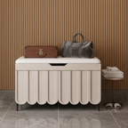 Stylish Entryway Bench with 4-Tier Shoe Storage Solution | Ridorn-Shoe Storage Furniture-Ridorn