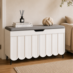 Stylish Entryway Bench with 4-Tier Shoe Storage Solution | Ridorn-Shoe Storage Furniture-Ridorn