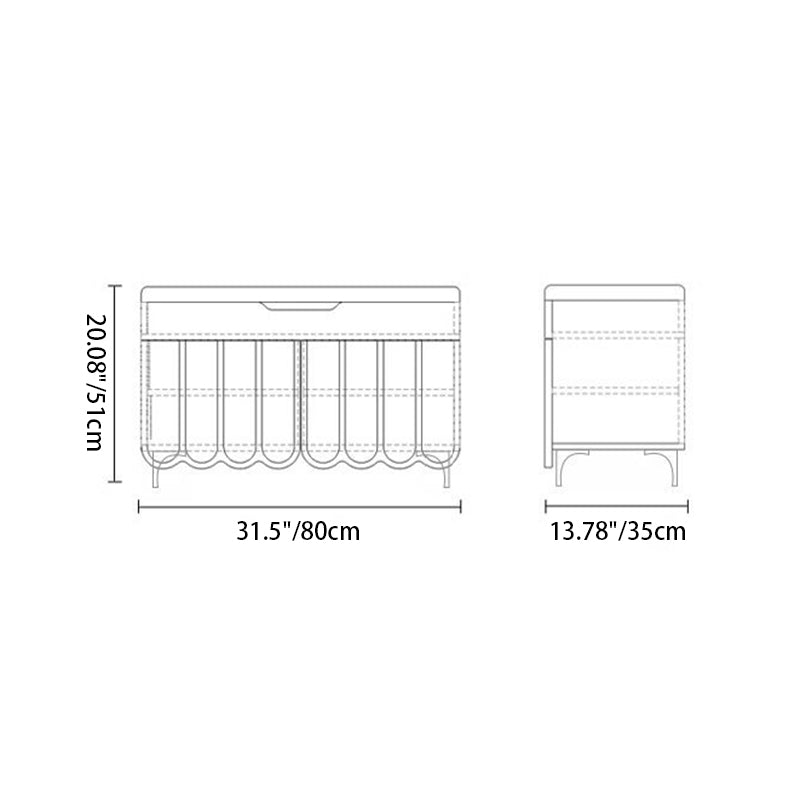 Stylish Entryway Bench with 4-Tier Shoe Storage Solution | Ridorn-Shoe Storage Furniture-Ridorn
