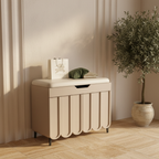 Stylish Entryway Bench with 4-Tier Shoe Storage Solution | Ridorn-Shoe Storage Furniture-Ridorn