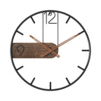 Stylish Large Round Metal Wall Clock for Home Decor | Ridorn-Clocks-Ridorn