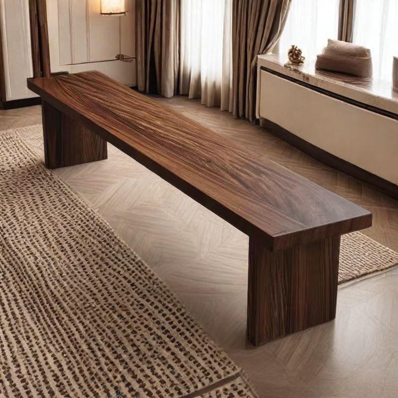 Stylish Pine Wood Shoe Storage Bench for Entryway or | Ridorn-Benches-Ridorn