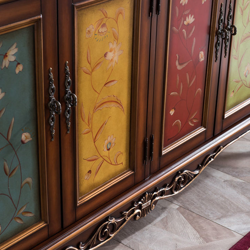Stylish Solid Wood 4-Tier Shoe Cabinet for Entryway Storage | Ridorn-Shoe Cabinets-Ridorn