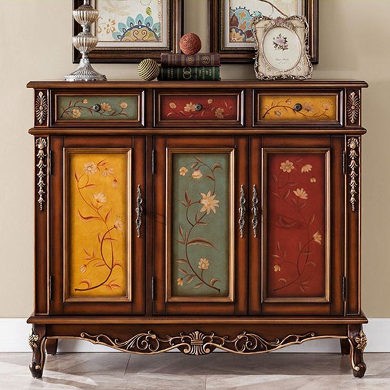 Stylish Solid Wood 4-Tier Shoe Cabinet for Entryway Storage | Ridorn-Shoe Cabinets-Ridorn
