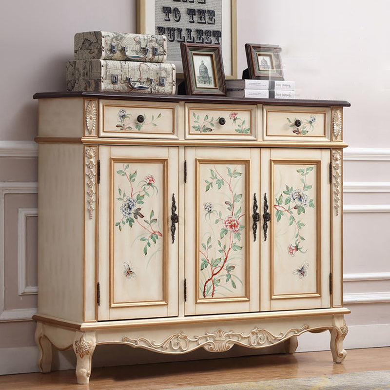 Stylish Solid Wood 4-Tier Shoe Cabinet for Entryway Storage | Ridorn-Shoe Cabinets-Ridorn