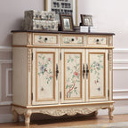 Stylish Solid Wood 4-Tier Shoe Cabinet for Entryway Storage | Ridorn-Shoe Cabinets-Ridorn