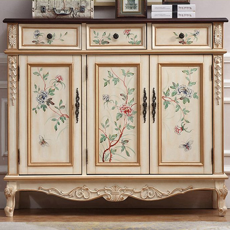 Stylish Solid Wood 4-Tier Shoe Cabinet for Entryway Storage | Ridorn-Shoe Cabinets-Ridorn
