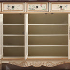 Stylish Solid Wood 4-Tier Shoe Cabinet for Entryway Storage | Ridorn-Shoe Cabinets-Ridorn