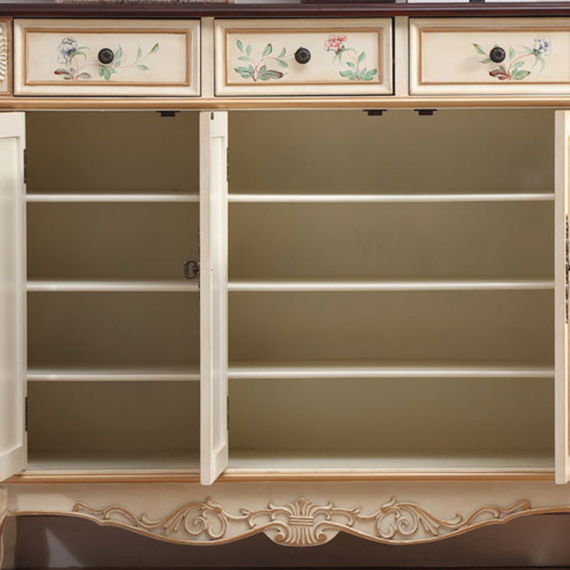 Stylish Solid Wood 4-Tier Shoe Cabinet for Entryway Storage | Ridorn-Shoe Cabinets-Ridorn