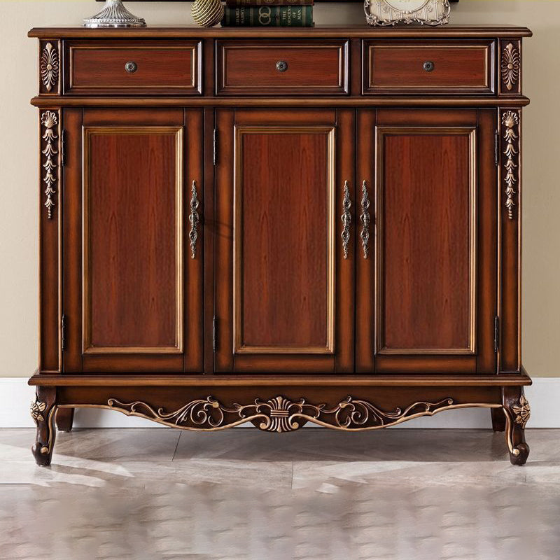 Stylish Solid Wood 4-Tier Shoe Cabinet for Entryway Storage | Ridorn-Shoe Cabinets-Ridorn