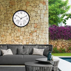 Stylish Waterproof Garden Clock with Weather Meter | Ridorn-Clocks-Ridorn