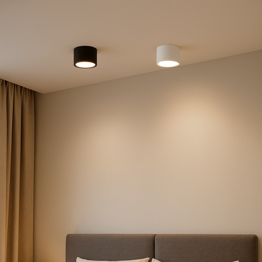 Contemporary Surface-Mounted LED Downlight with Dimming | Ridorn