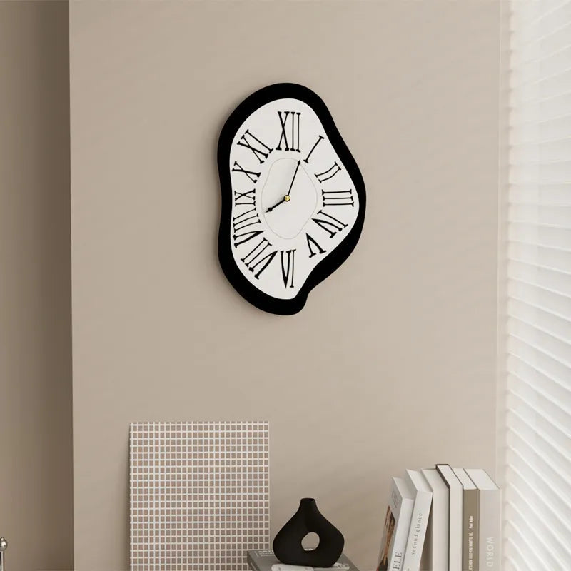 Dali-Inspired Surrealistic Wall Clock with Roman Numerals | Ridorn