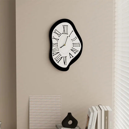 Dali-Inspired Surrealistic Wall Clock with Roman Numerals | Ridorn