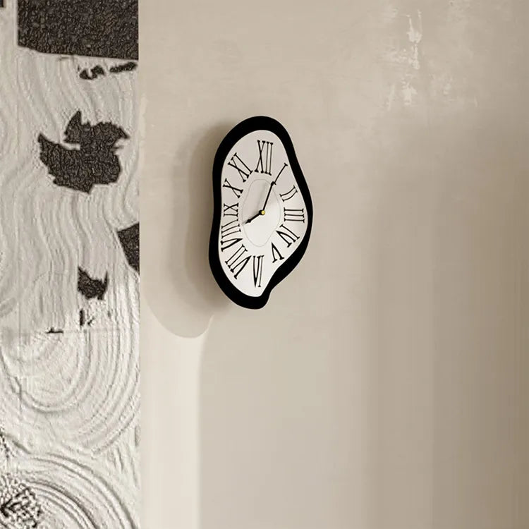 Dali-Inspired Surrealistic Wall Clock with Roman Numerals | Ridorn