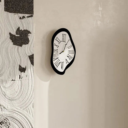 Dali-Inspired Surrealistic Wall Clock with Roman Numerals | Ridorn