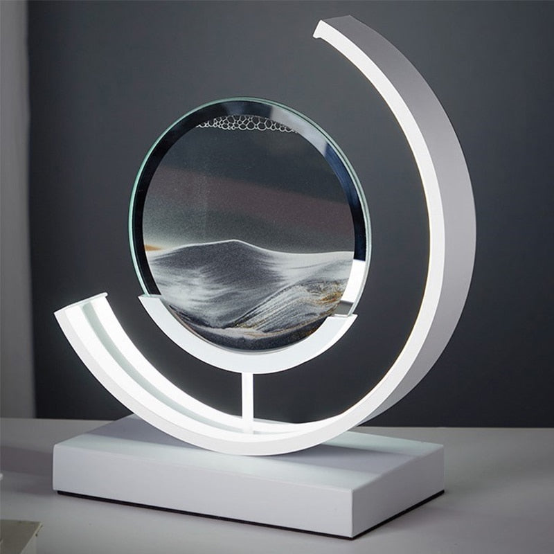 Table Lamp Circular Frame | LED Desk Fixture | Ridorn
