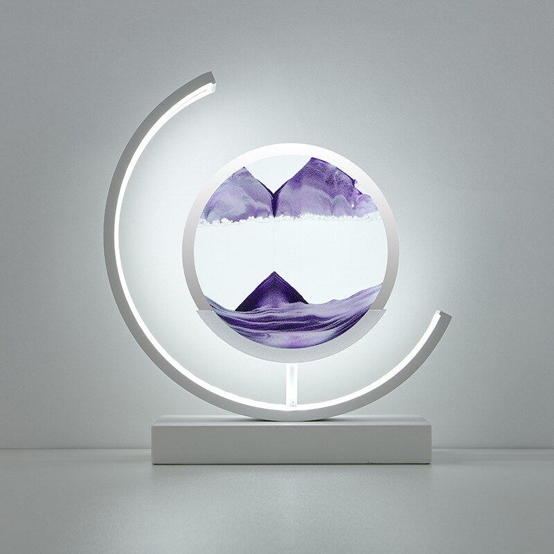 Table Lamp Circular Frame | LED Desk Fixture | Ridorn