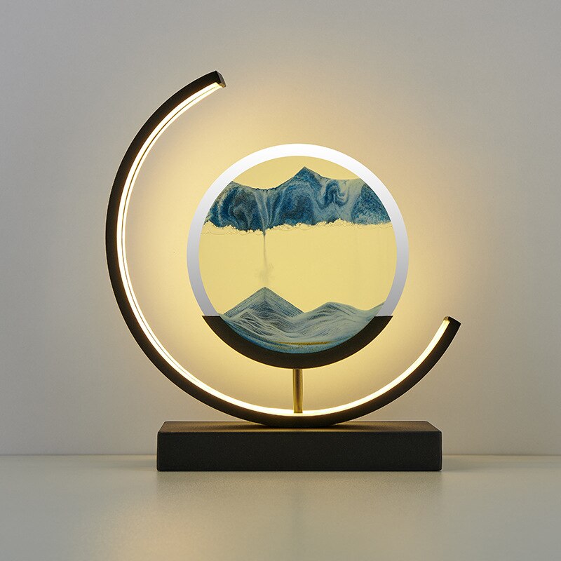 Table Lamp Circular Frame | LED Desk Fixture | Ridorn