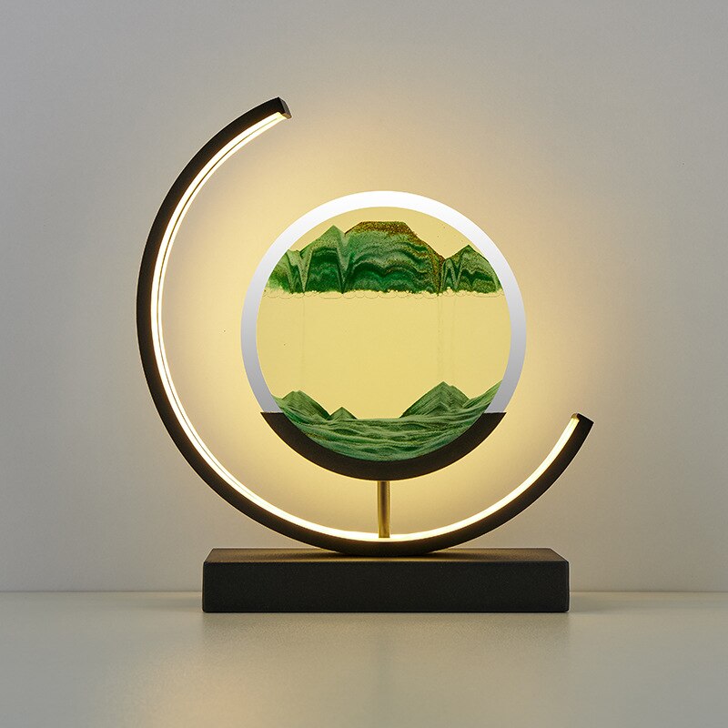 Table Lamp Circular Frame | LED Desk Fixture | Ridorn