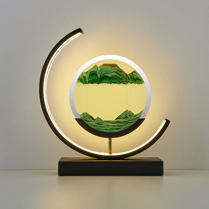 Table Lamp Circular Frame | LED Desk Fixture | Ridorn