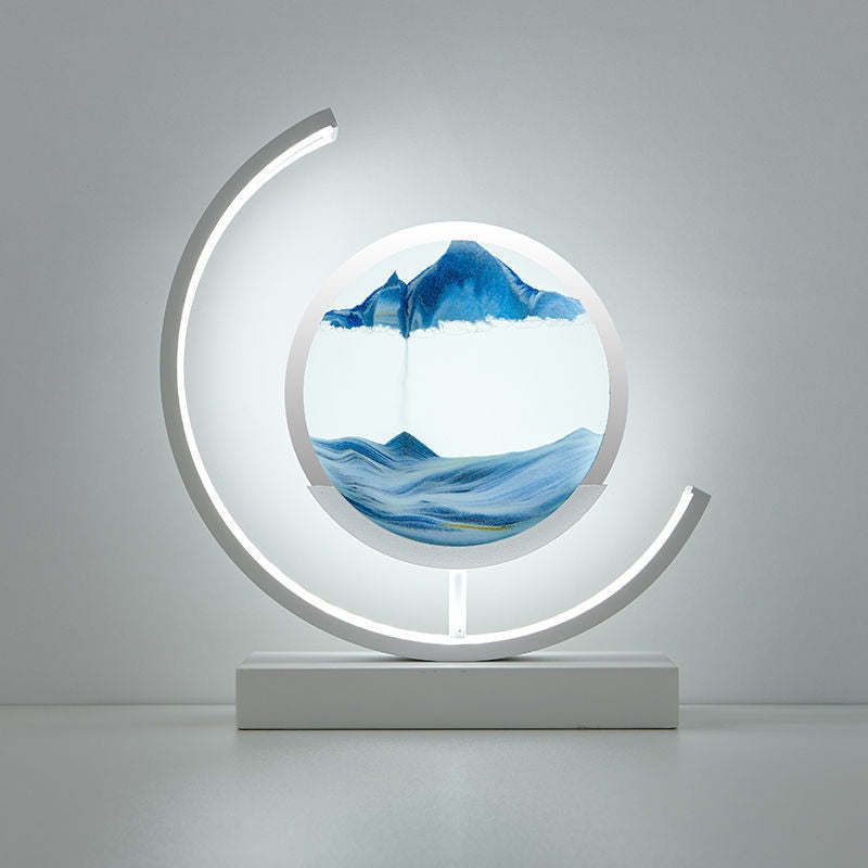 Table Lamp Circular Frame | LED Desk Fixture | Ridorn