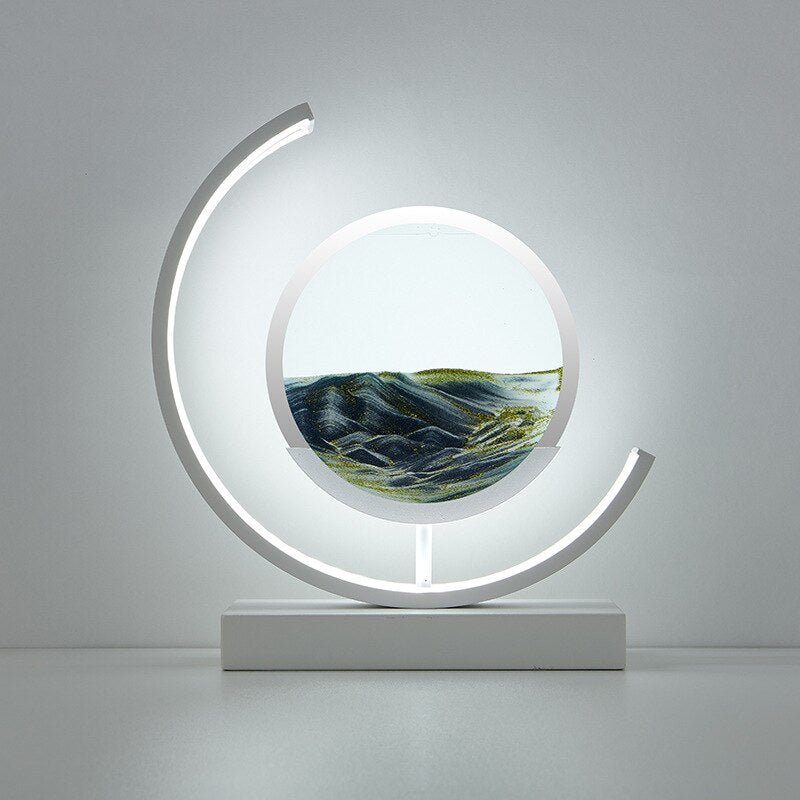 Table Lamp Circular Frame | LED Desk Fixture | Ridorn