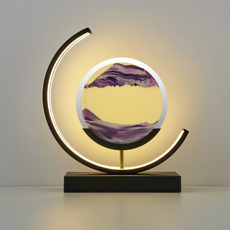 Table Lamp Circular Frame | LED Desk Fixture | Ridorn