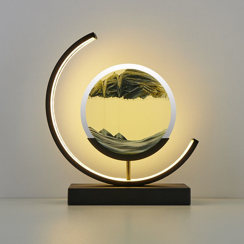 Table Lamp Circular Frame | LED Desk Fixture | Ridorn