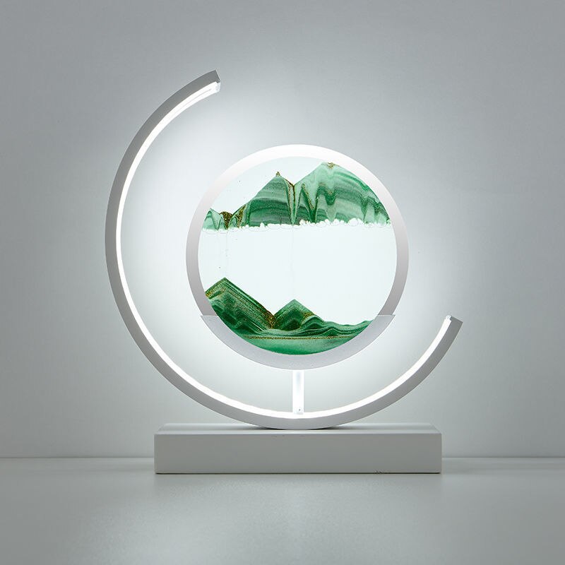Table Lamp Circular Frame | LED Desk Fixture | Ridorn