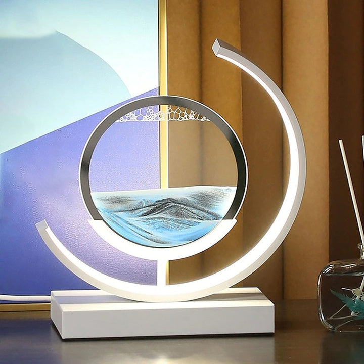 Table Lamp Circular Frame | LED Desk Fixture | Ridorn