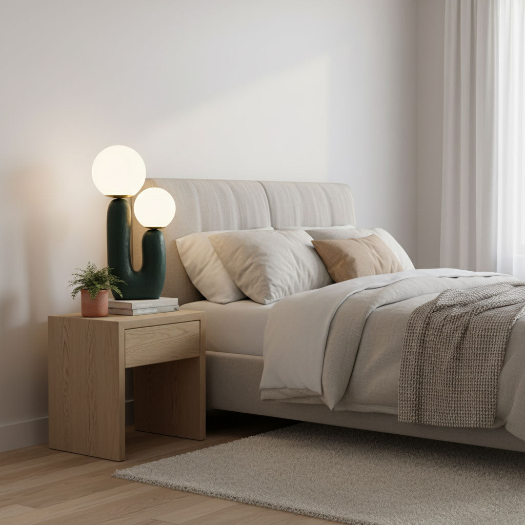 Table Lamp | Double Globe Table Light | Ridorn