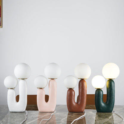 Table Lamp | Double Globe Table Light | Ridorn