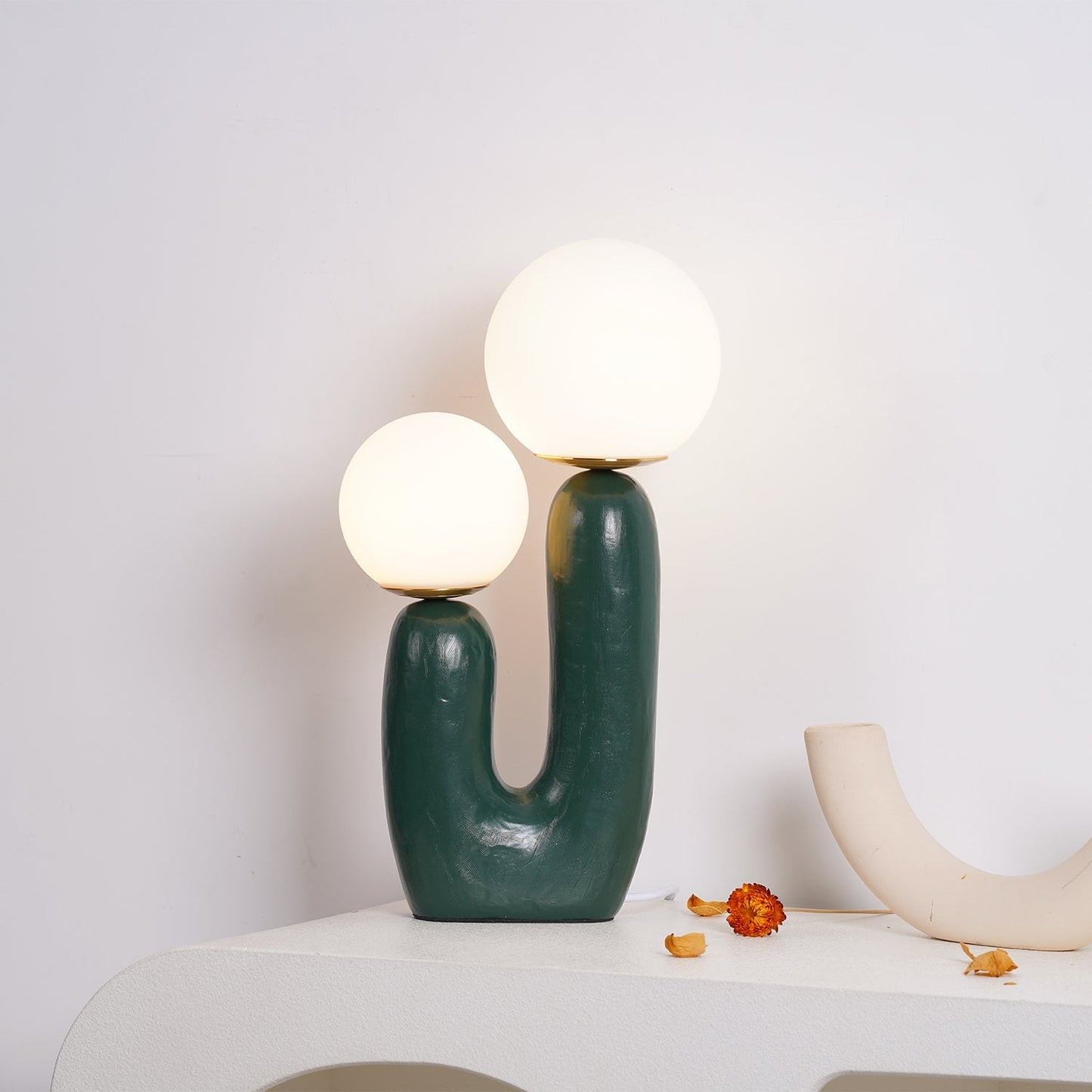 Table Lamp | Double Globe Table Light | Ridorn